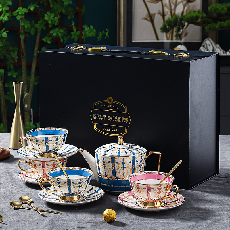 高檔精緻輕奢歐式咖啡杯碟套裝