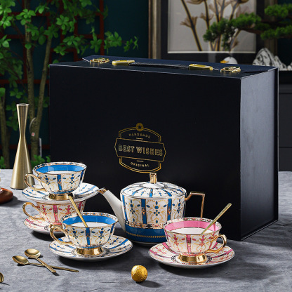 高檔精緻輕奢歐式咖啡杯碟套裝