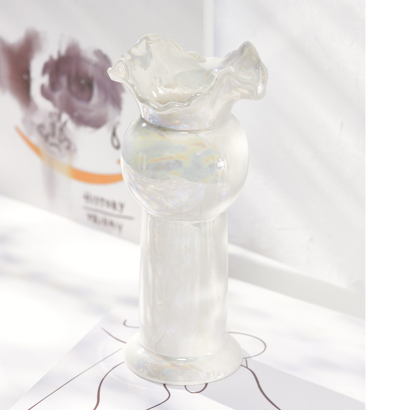 輕奢珍珠白陶瓷花瓶