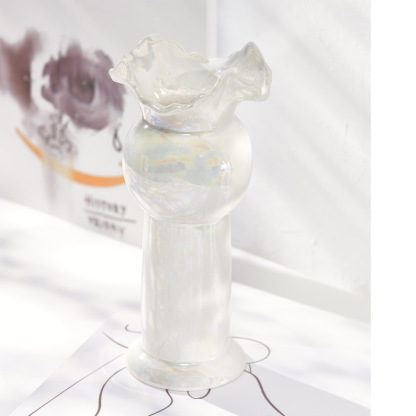 輕奢珍珠白陶瓷花瓶