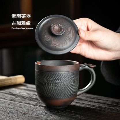 紫陶跳刀靈芝水杯