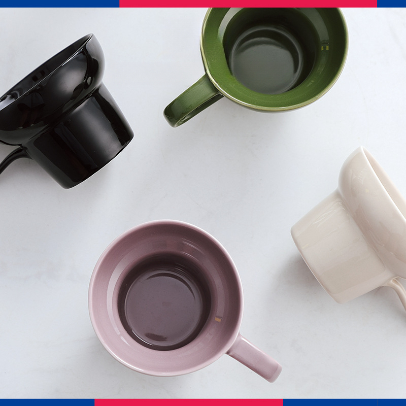 寬口陶瓷咖啡杯