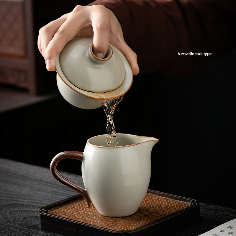 米黃美人公道杯分茶器