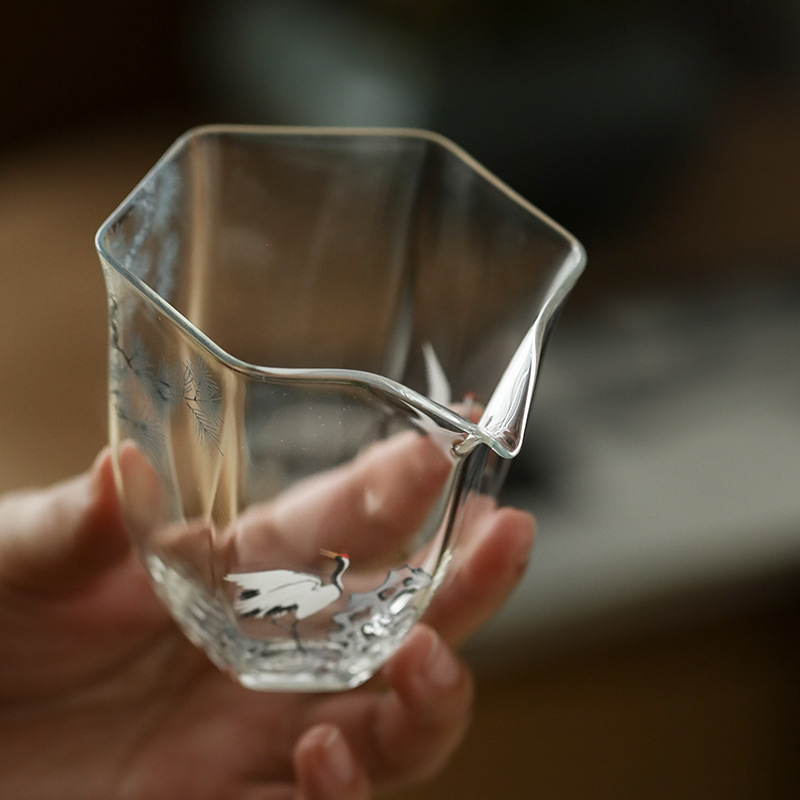 松鶴六角勻杯公道杯