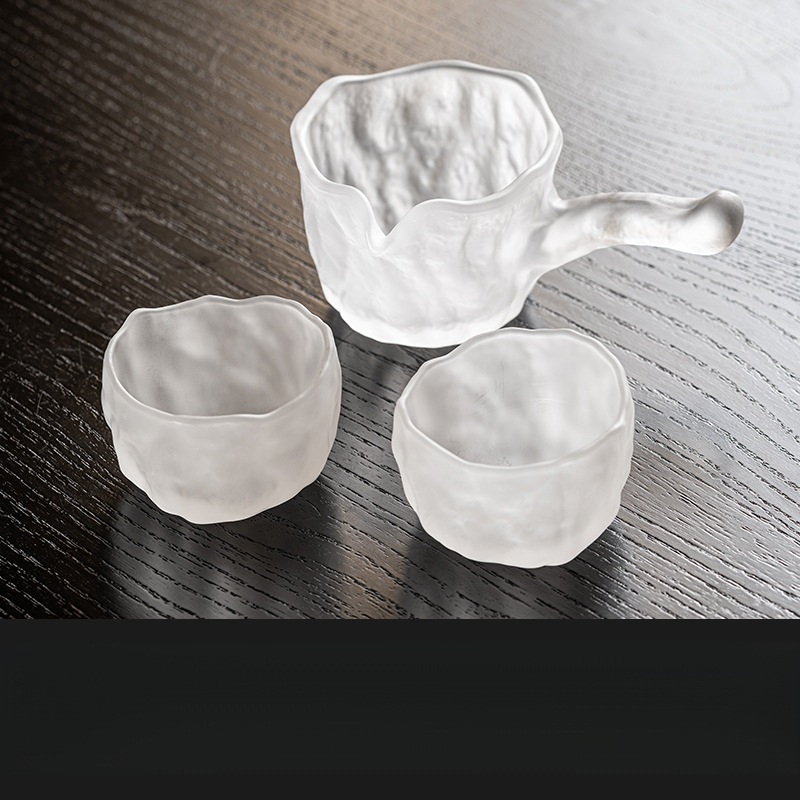 水晶琉璃側把公道杯