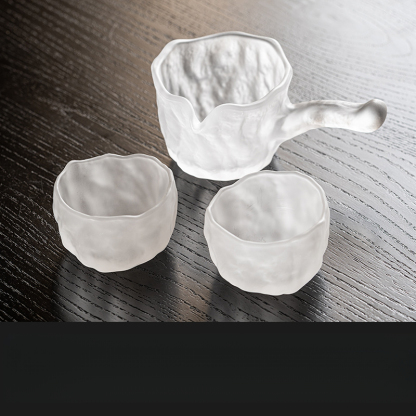 水晶琉璃側把公道杯