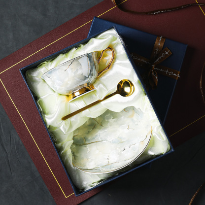 歐式咖啡對杯骨瓷套裝