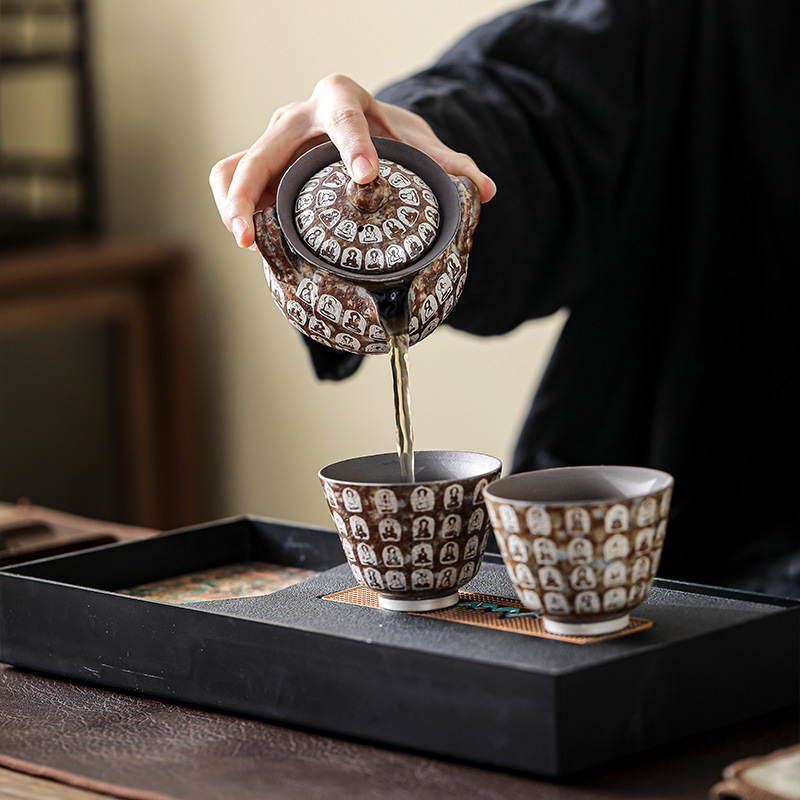 万佛鎏银宝瓶手抓壶