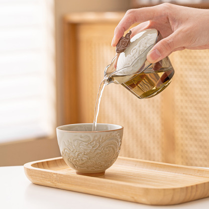 祥雲旅行茶具泡茶壺便攜戶外陶瓷快客杯