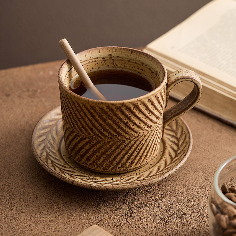 含羞草復古咖啡杯