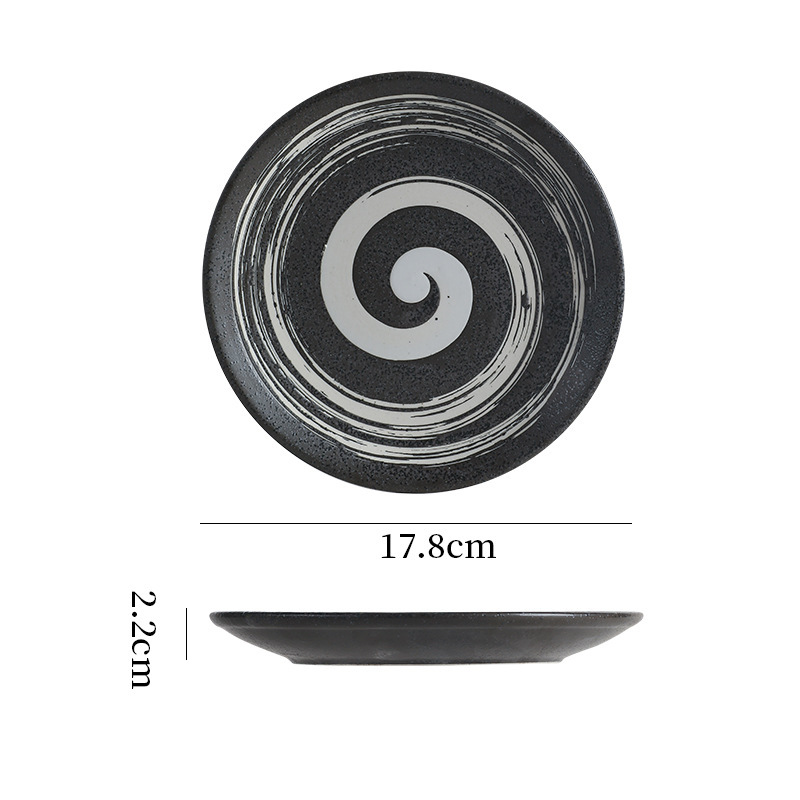 日式復古波紋圓盤