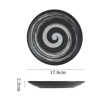 日式復古波紋圓盤