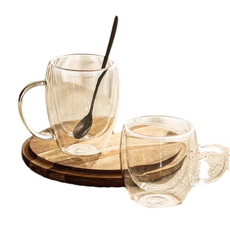 雙層隔熱創意咖啡早餐杯