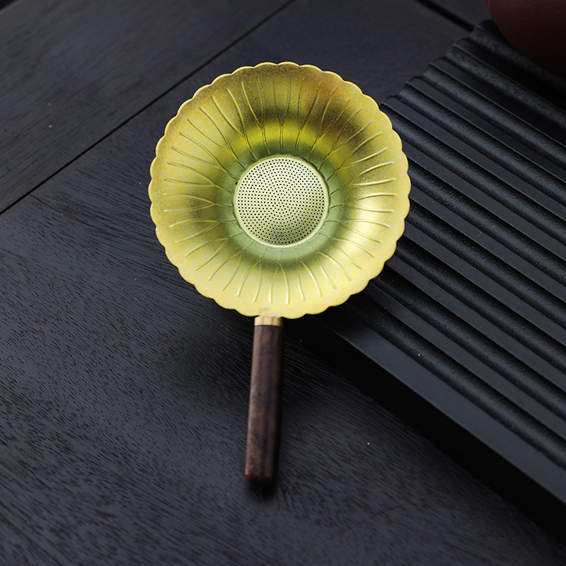 實木柄鈦茶濾
