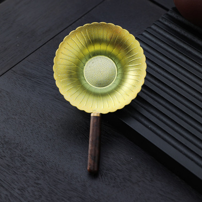 實木柄鈦茶濾