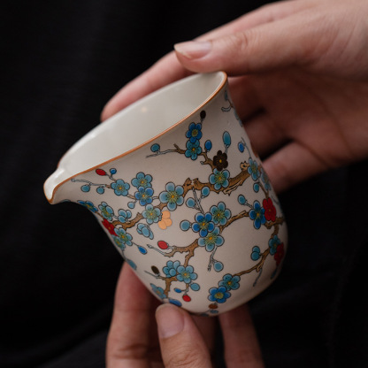 汝窯金梅公道杯