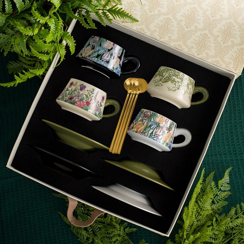 花園禮盒系列咖啡杯碟套裝