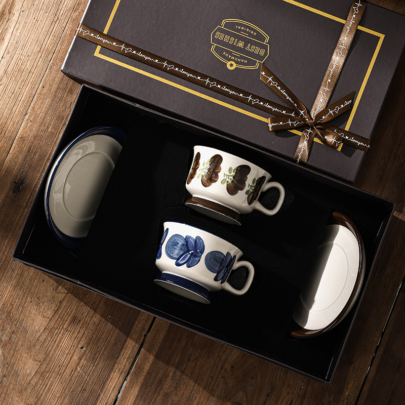 中古咖啡杯套裝精緻日式家用杯子禮盒裝
