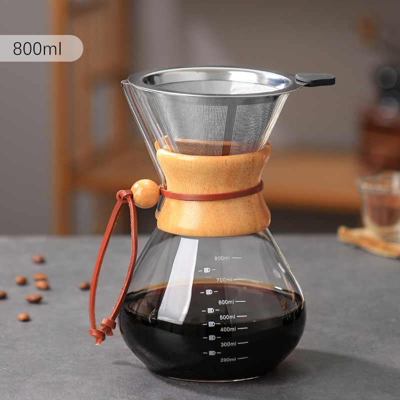 高硼硅玻璃過濾網便捷式手沖壺