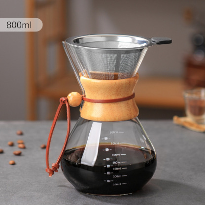 高硼硅玻璃過濾網便捷式手沖壺