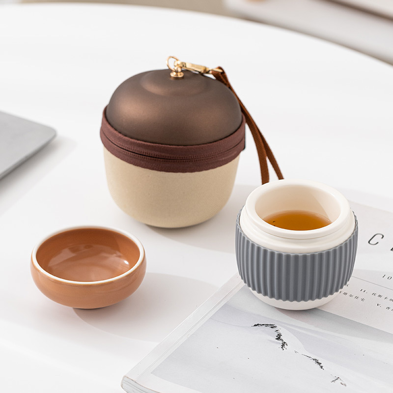 日式松果旅行茶具套裝