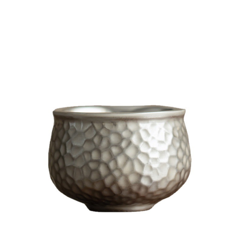 鎏銀錘紋品茗杯功夫茶具