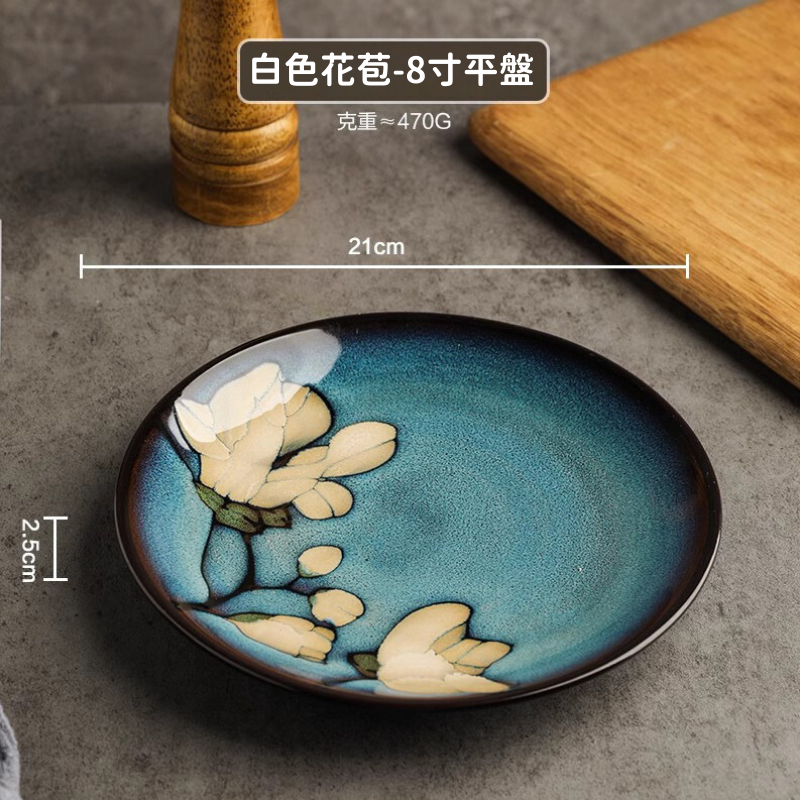 日式窑变釉陶瓷碗