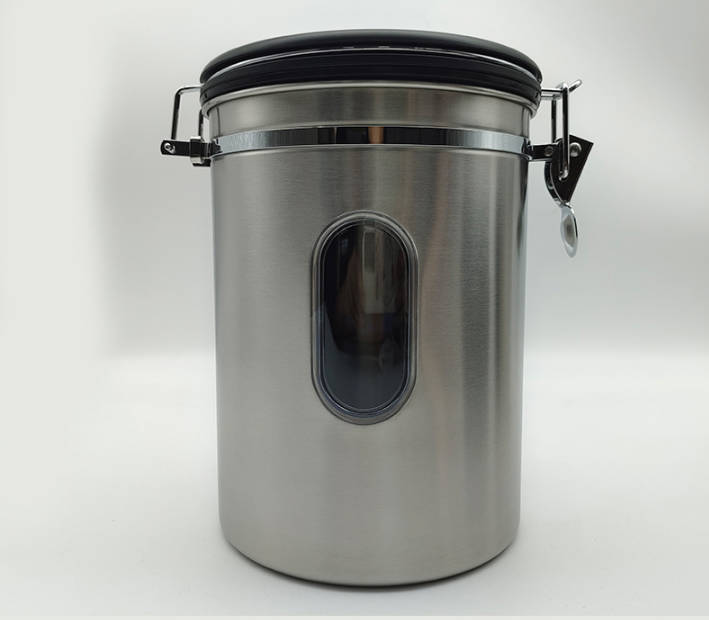 不銹鋼排氣閥咖啡豆儲存罐密封罐