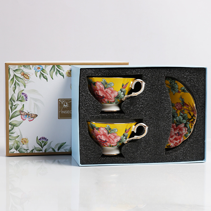 輕奢骨瓷歐式宮廷風英式下午茶杯碟套裝