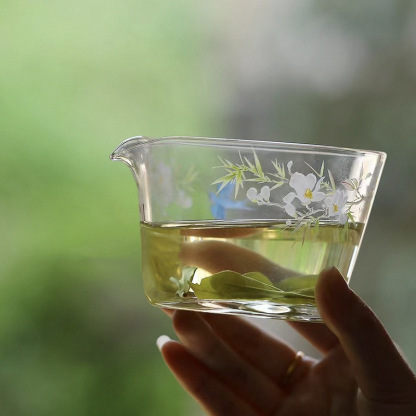 春歸玻璃水滴公道杯分茶器