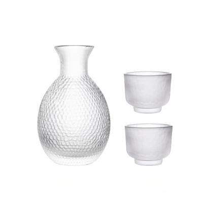 日式清酒壺套裝錘紋磨砂酒壺