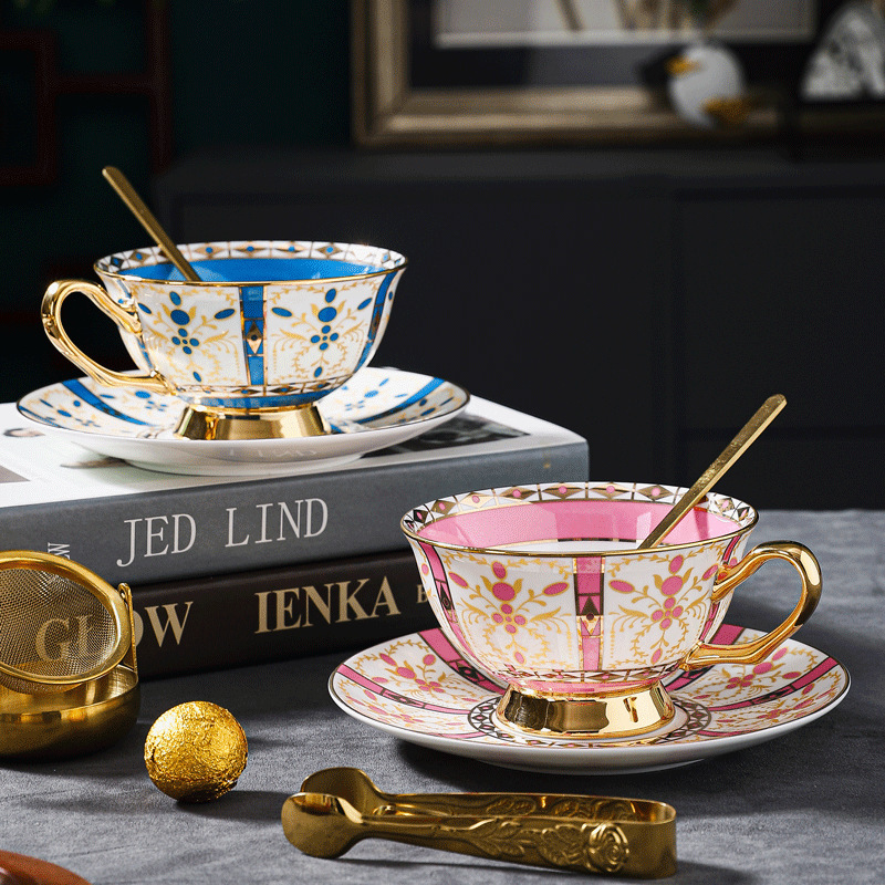 高檔精緻輕奢歐式咖啡杯碟套裝