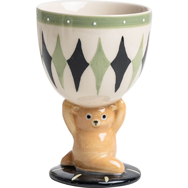 可愛手繪立體水杯