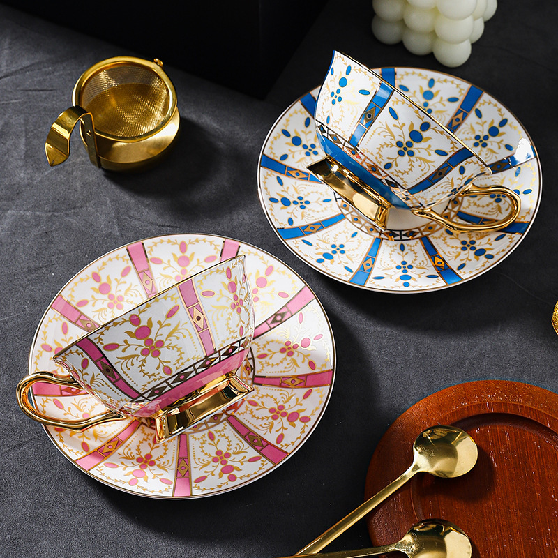 高檔精緻輕奢歐式咖啡杯碟套裝