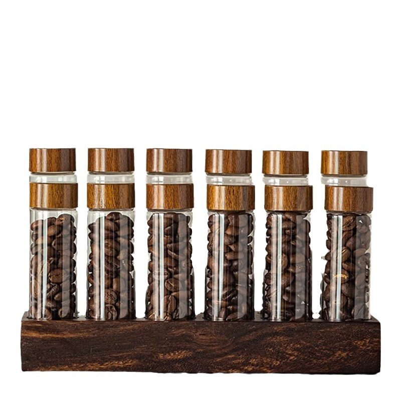 咖啡豆分裝試管玻璃展示架