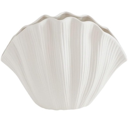 貝殼陶瓷插花花瓶擺件