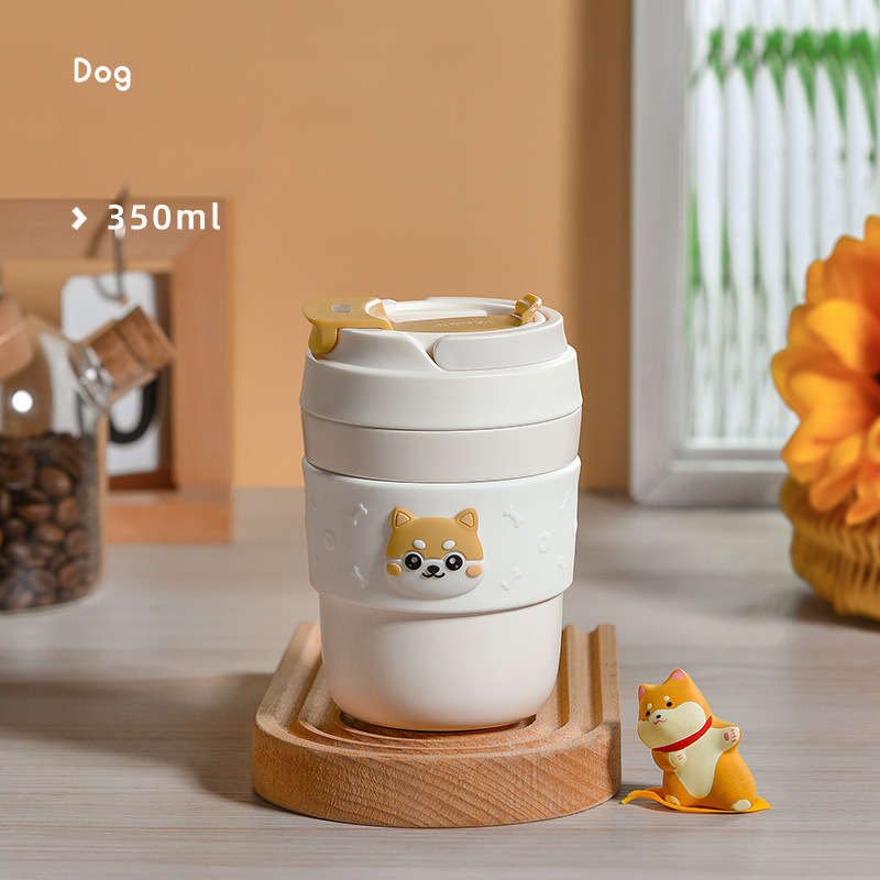 柴犬咖啡保溫杯