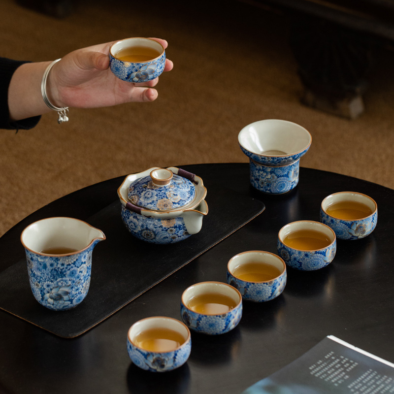 繁花大套裝禮盒裝套裝茶具套裝