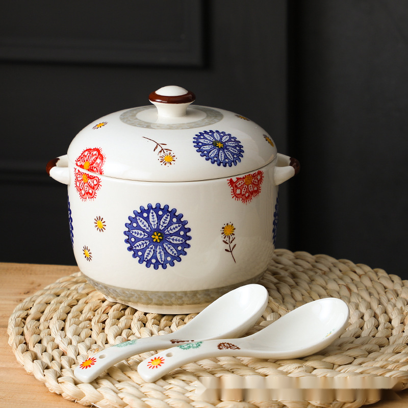 日式陶瓷手繪燉盅