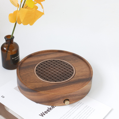 胡桃木日式茶盤茶承雙用茶具