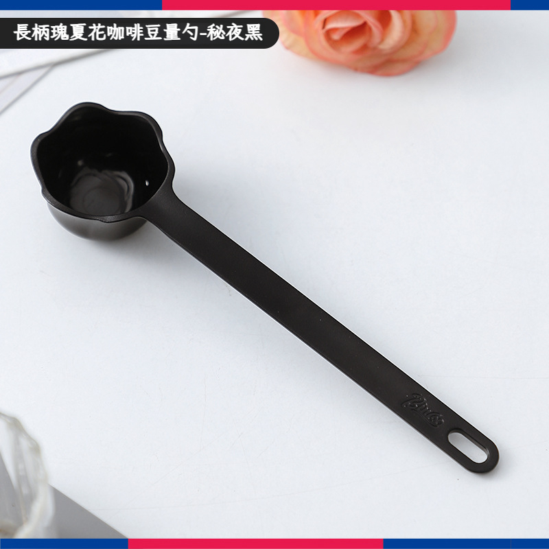 瑰夏花咖啡豆量勺