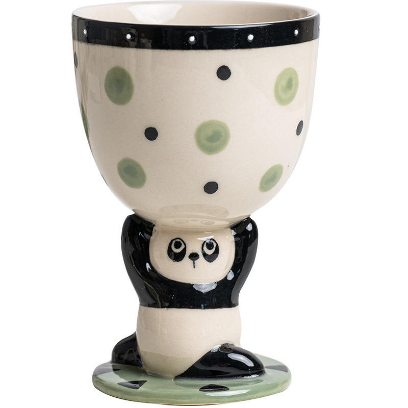 可愛手繪立體水杯