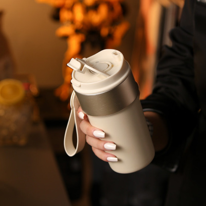 雙層高顏值保溫拿鐵咖啡杯