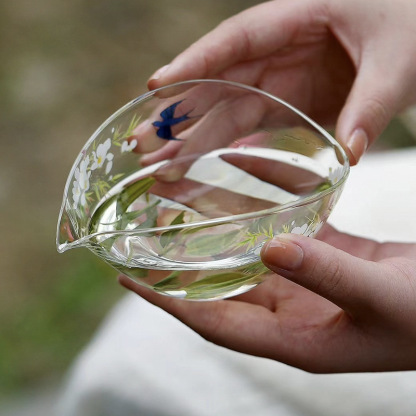 春歸一葉扁舟耐熱高硼硅耐熱公道杯