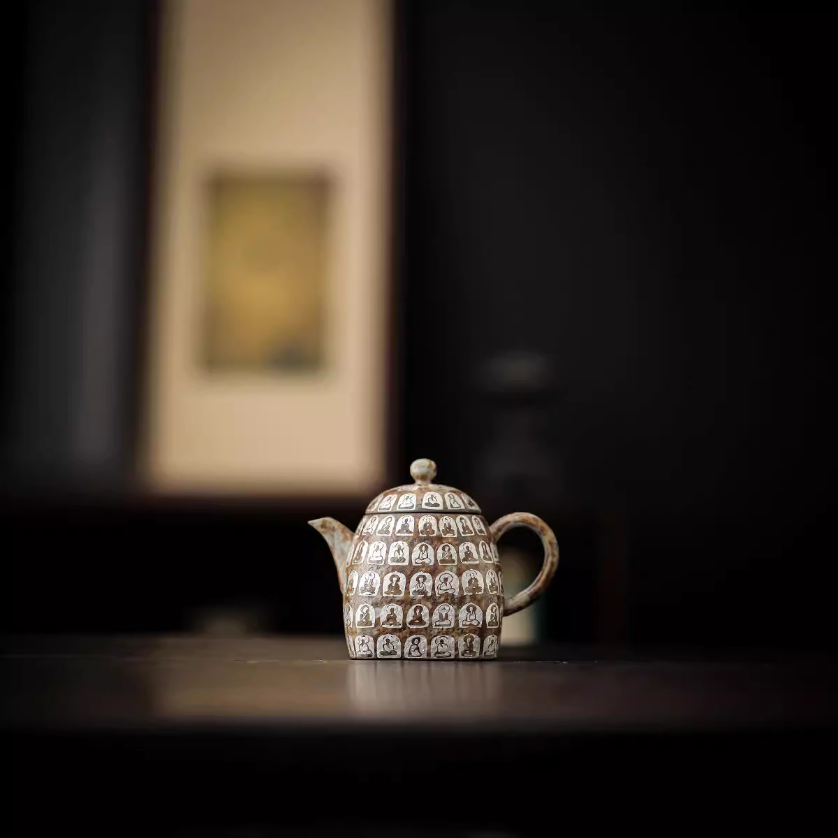 萬佛鎏銀闡釋四方壺