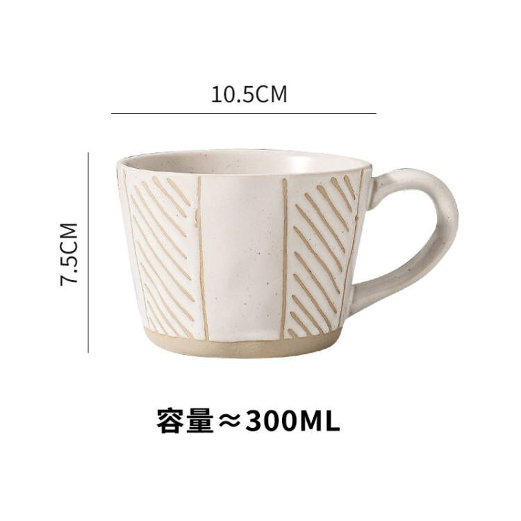 日式大容量陶土杯