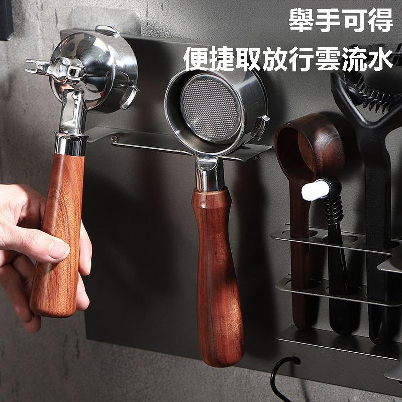咖啡機手柄置物收納架免打釘