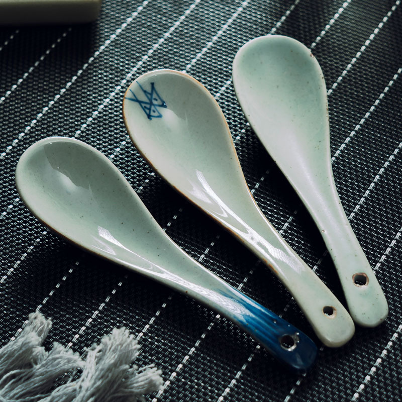 日式粗陶小湯勺