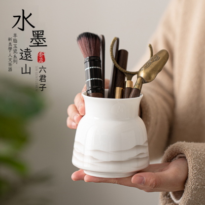 水墨遠山茶道六君子套裝