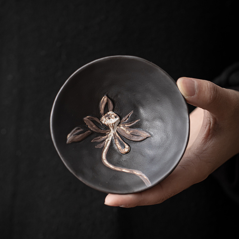 侘寂風手工陶瓷蓮蓬杯